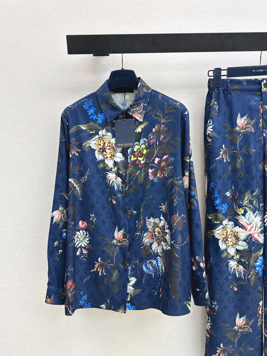 26ss Floral Print Suit