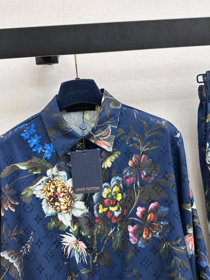 26ss Floral Print Suit