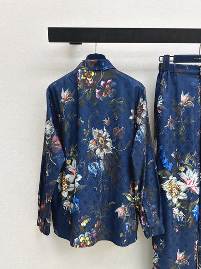 26ss Floral Print Suit