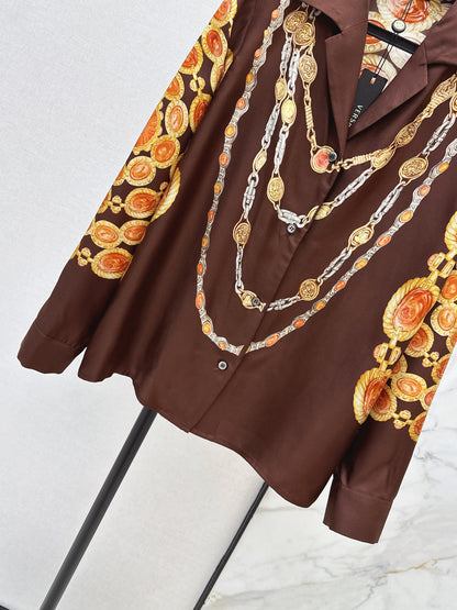 26ss Printed Silk Shirt