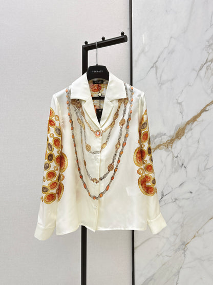 26ss Printed Silk Shirt