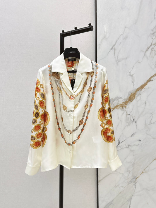 26ss Printed Silk Shirt