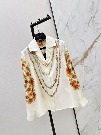 26ss Printed Silk Shirt