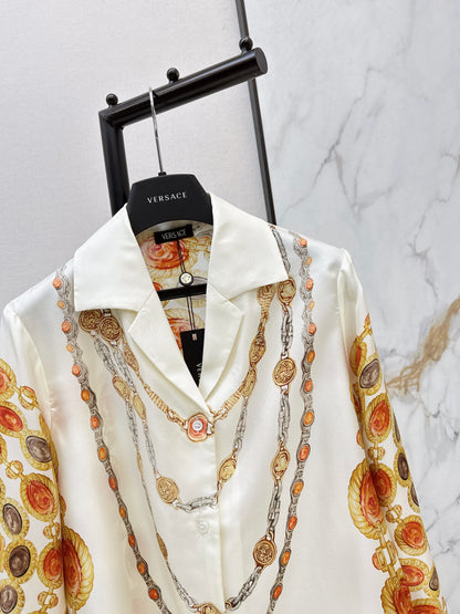 26ss Printed Silk Shirt