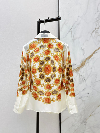 26ss Printed Silk Shirt