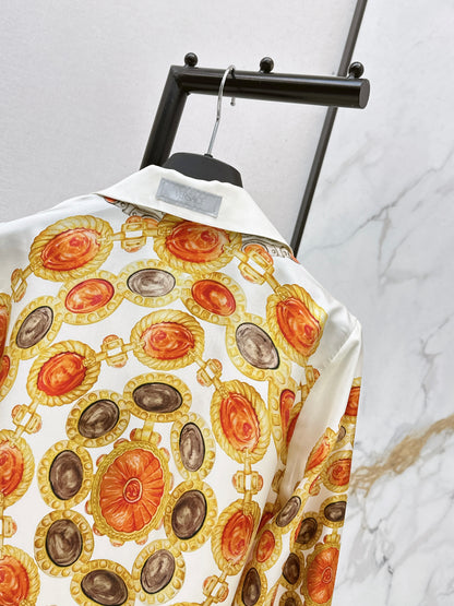 26ss Printed Silk Shirt