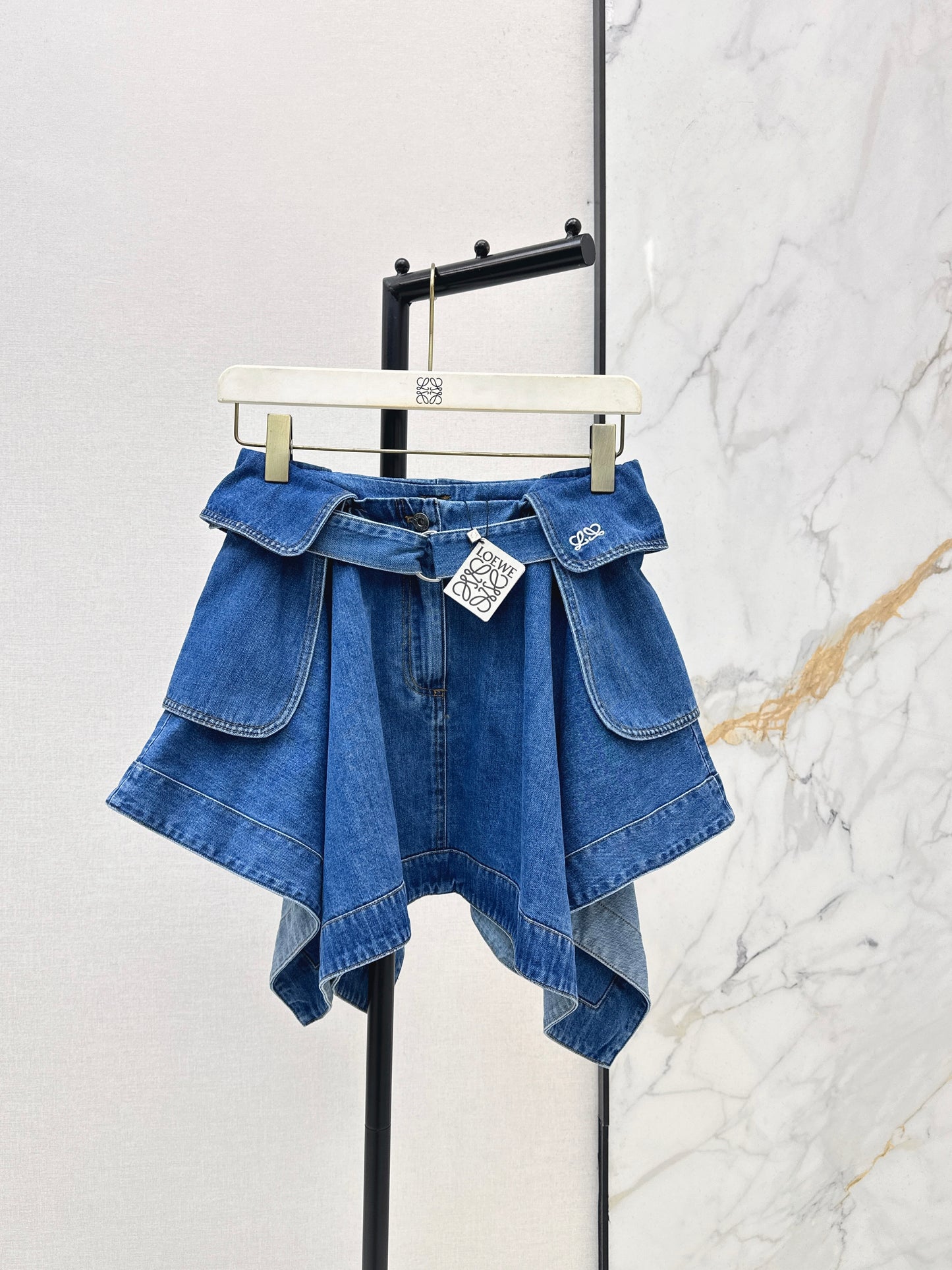 26ss Irregular Denim Skirt