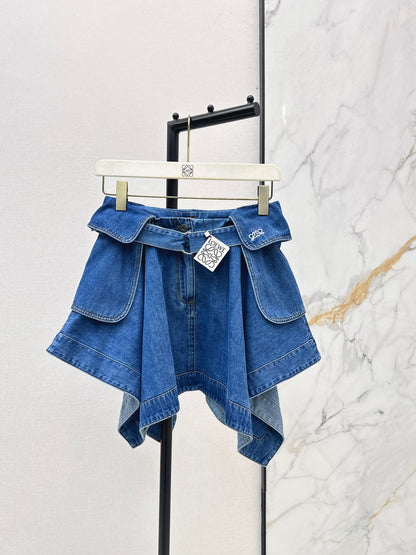 26ss Irregular Denim Skirt