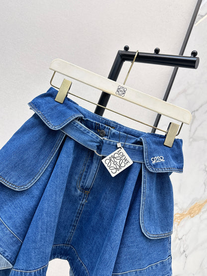 26ss Irregular Denim Skirt