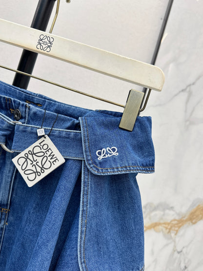26ss Irregular Denim Skirt