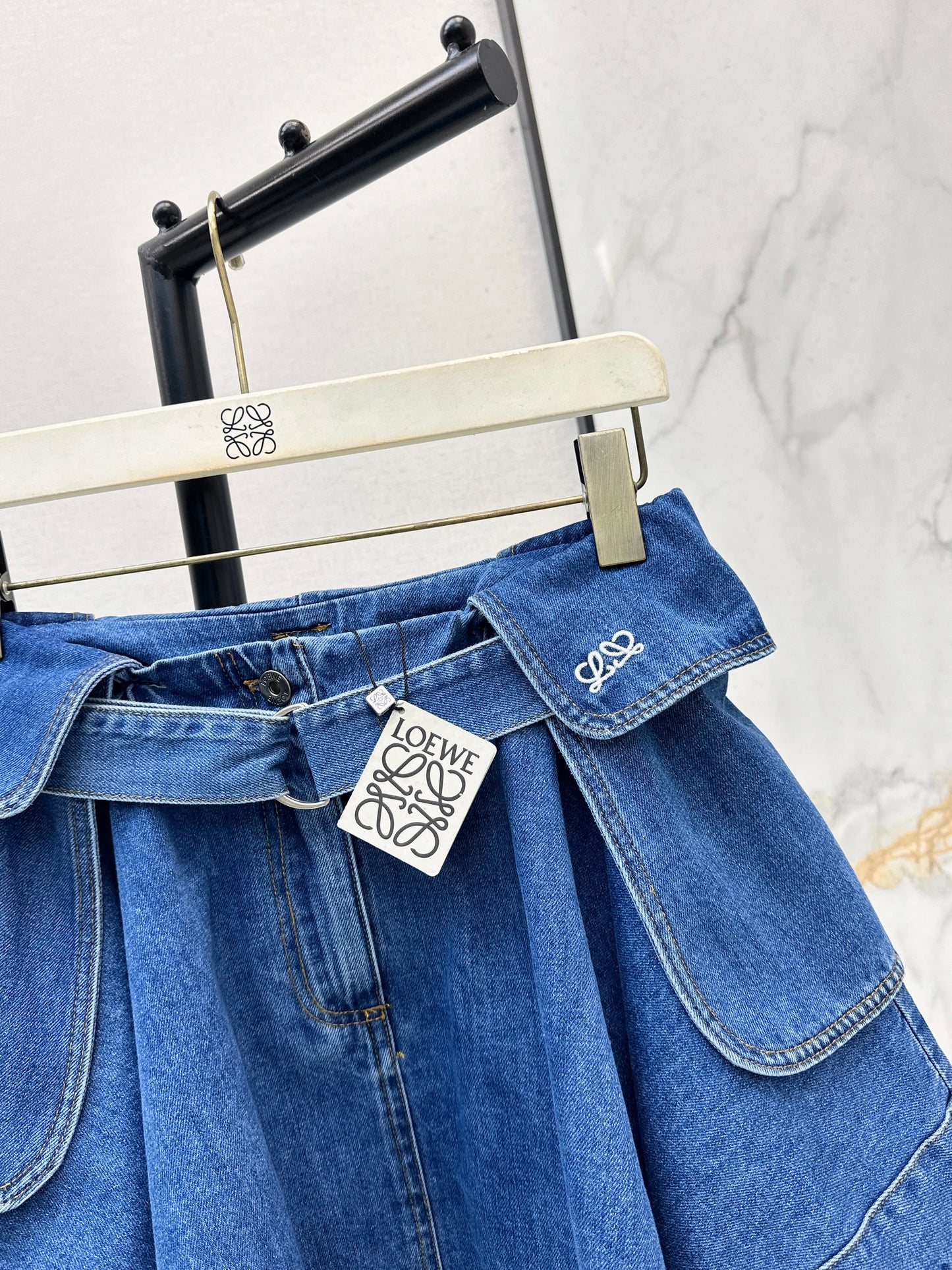 26ss Irregular Denim Skirt