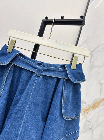 26ss Irregular Denim Skirt