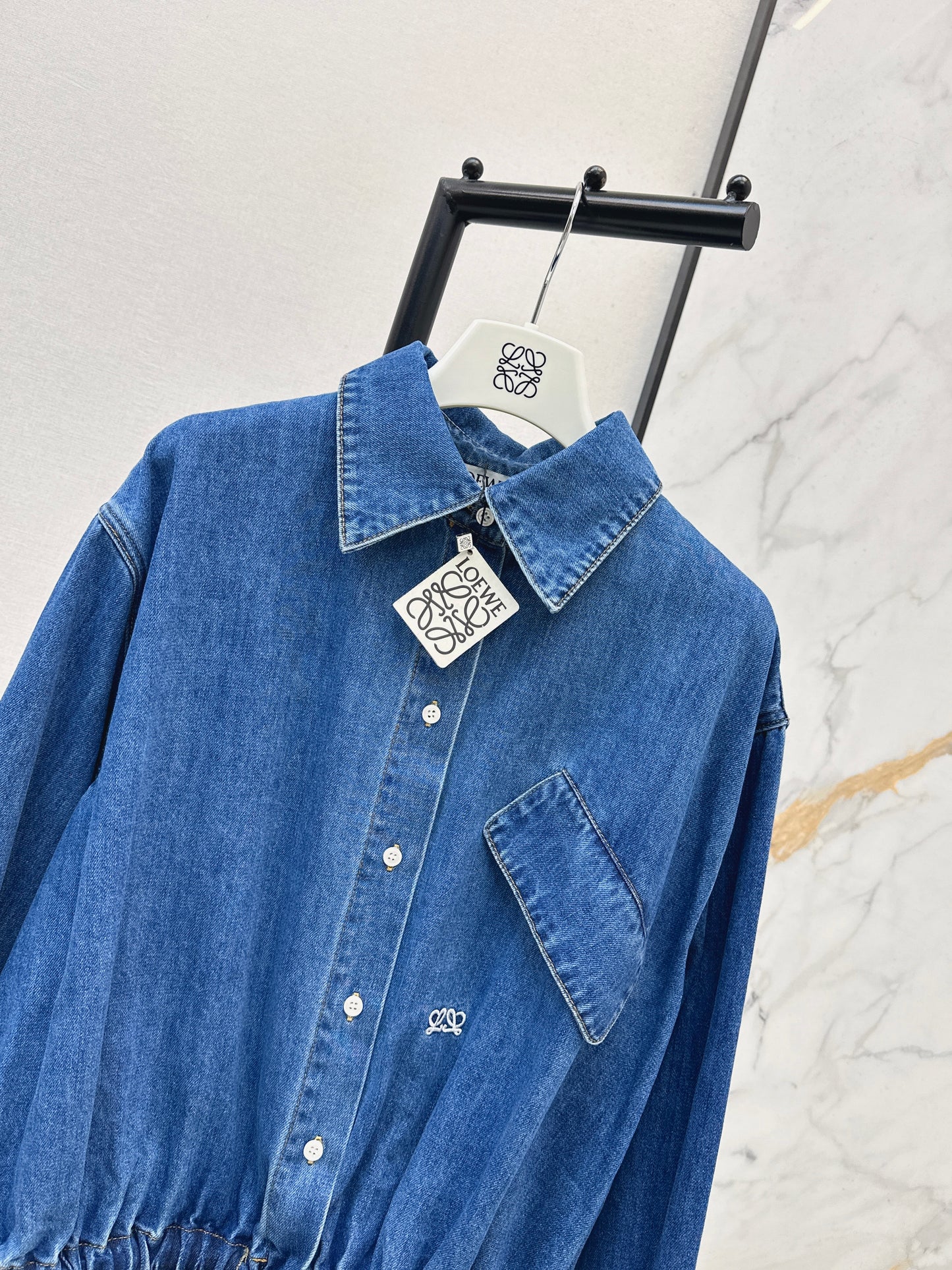 26ss Denim Shirt Collar Jacket