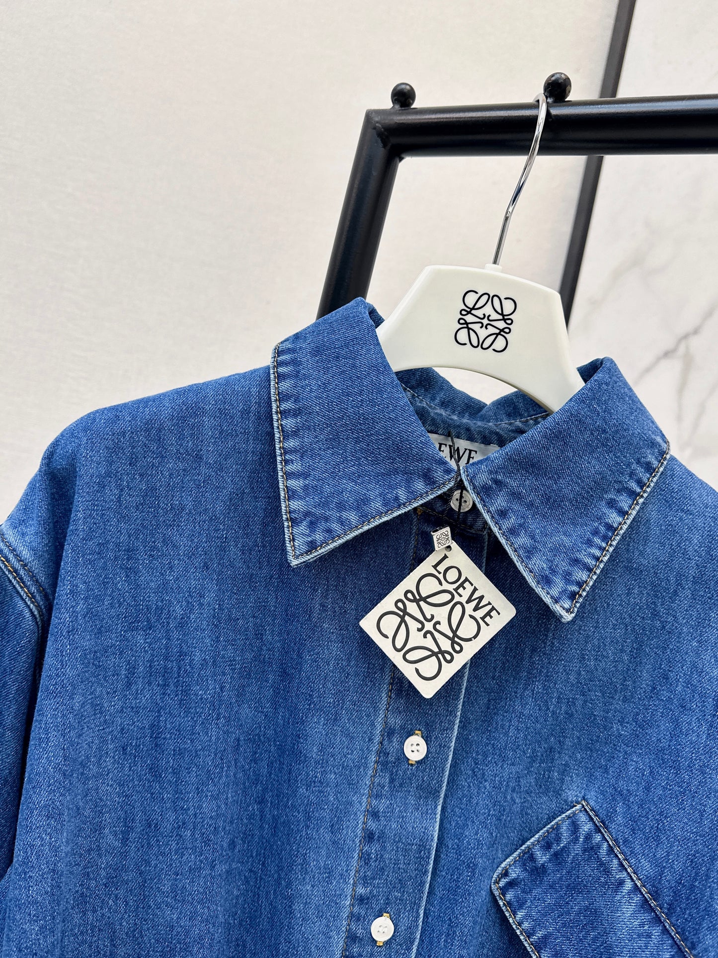 26ss Denim Shirt Collar Jacket