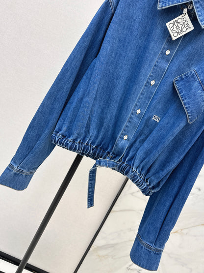 26ss Denim Shirt Collar Jacket