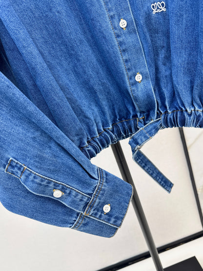 26ss Denim Shirt Collar Jacket