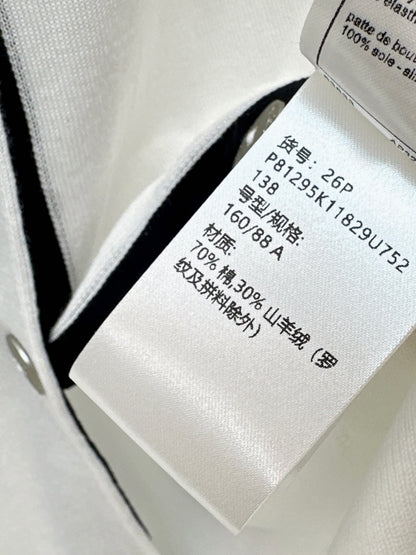 26ss Collared cardigan with placket design