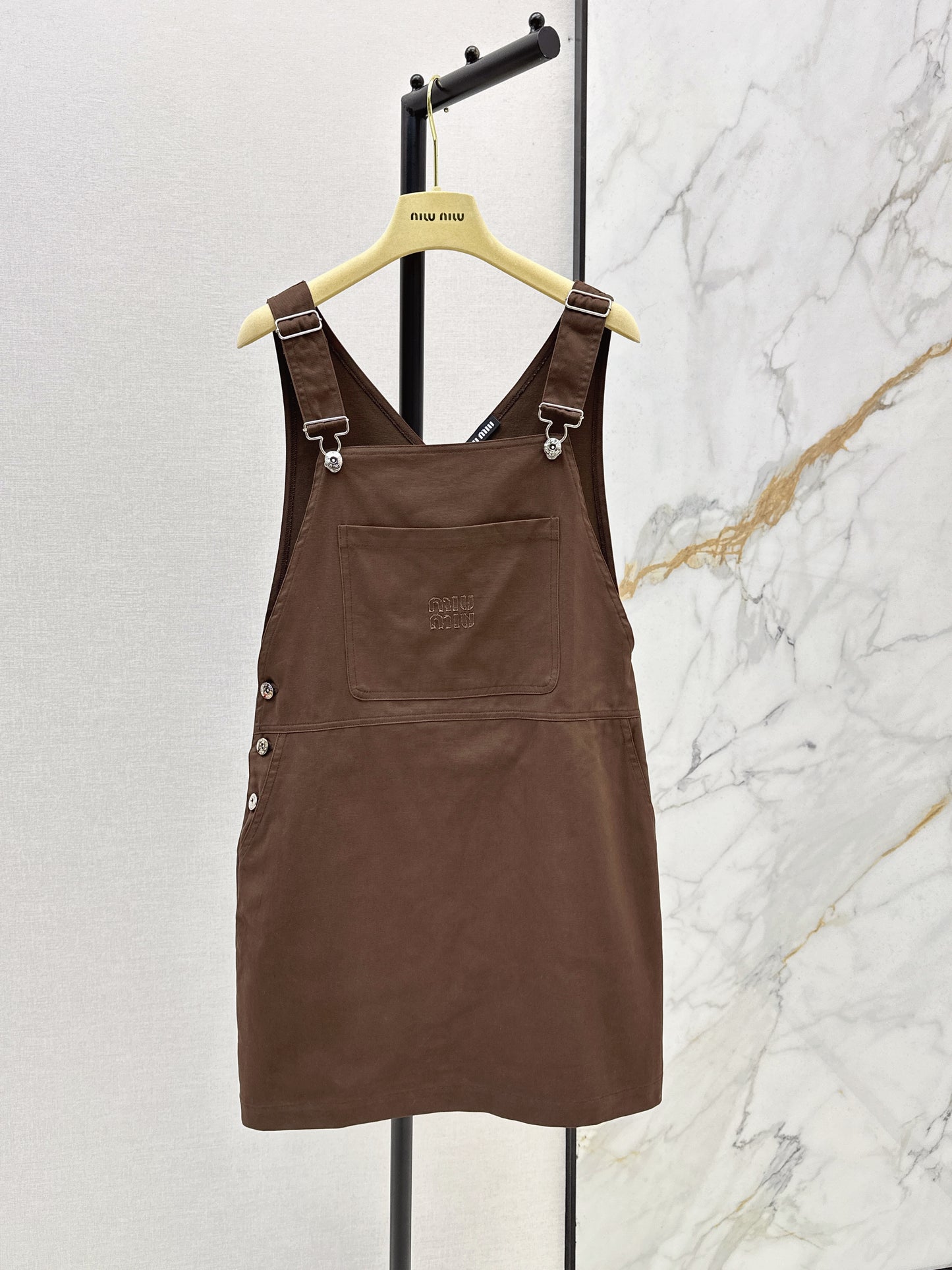 26ss Youthful overalls dress