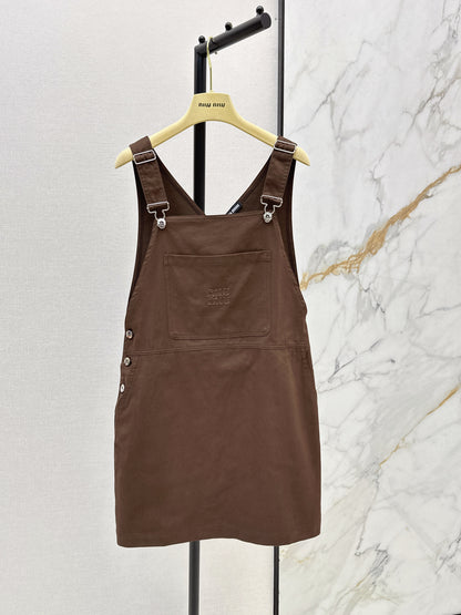 26ss Youthful overalls dress