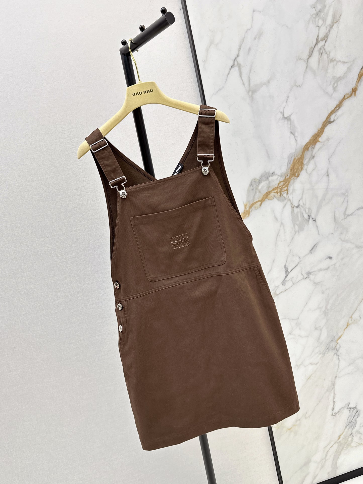 26ss Youthful overalls dress