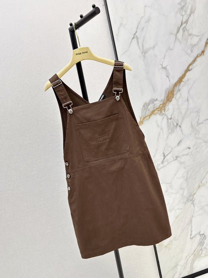 26ss Youthful overalls dress