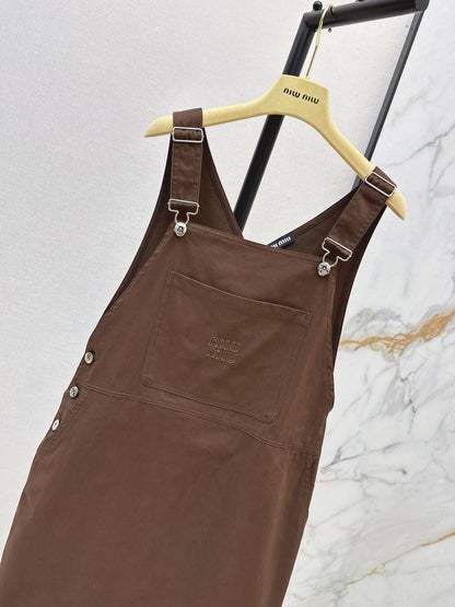 26ss Youthful overalls dress