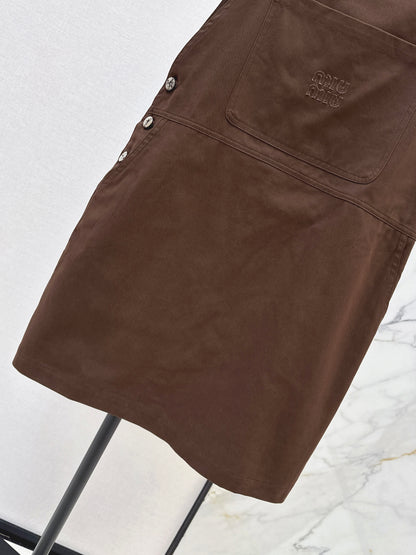 26ss Youthful overalls dress