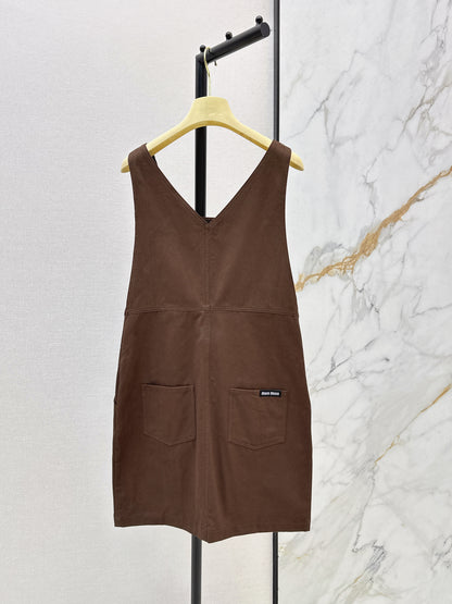 26ss Youthful overalls dress
