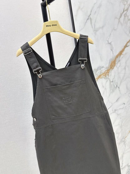 26ss Youthful overalls dress