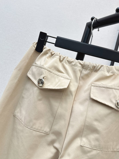 26ss Wide-leg trousers with double pockets