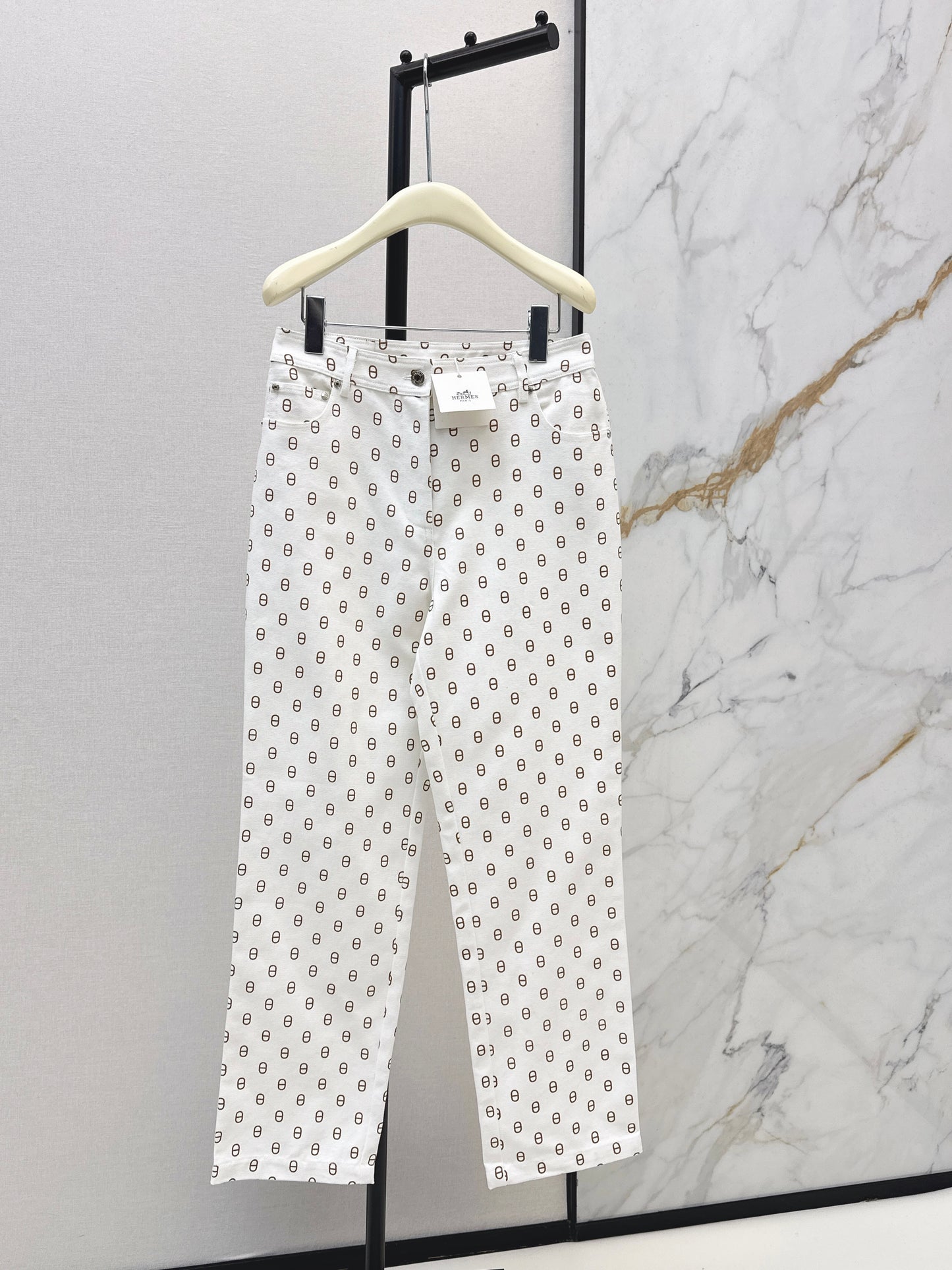 26ss Pig nose print jeans
