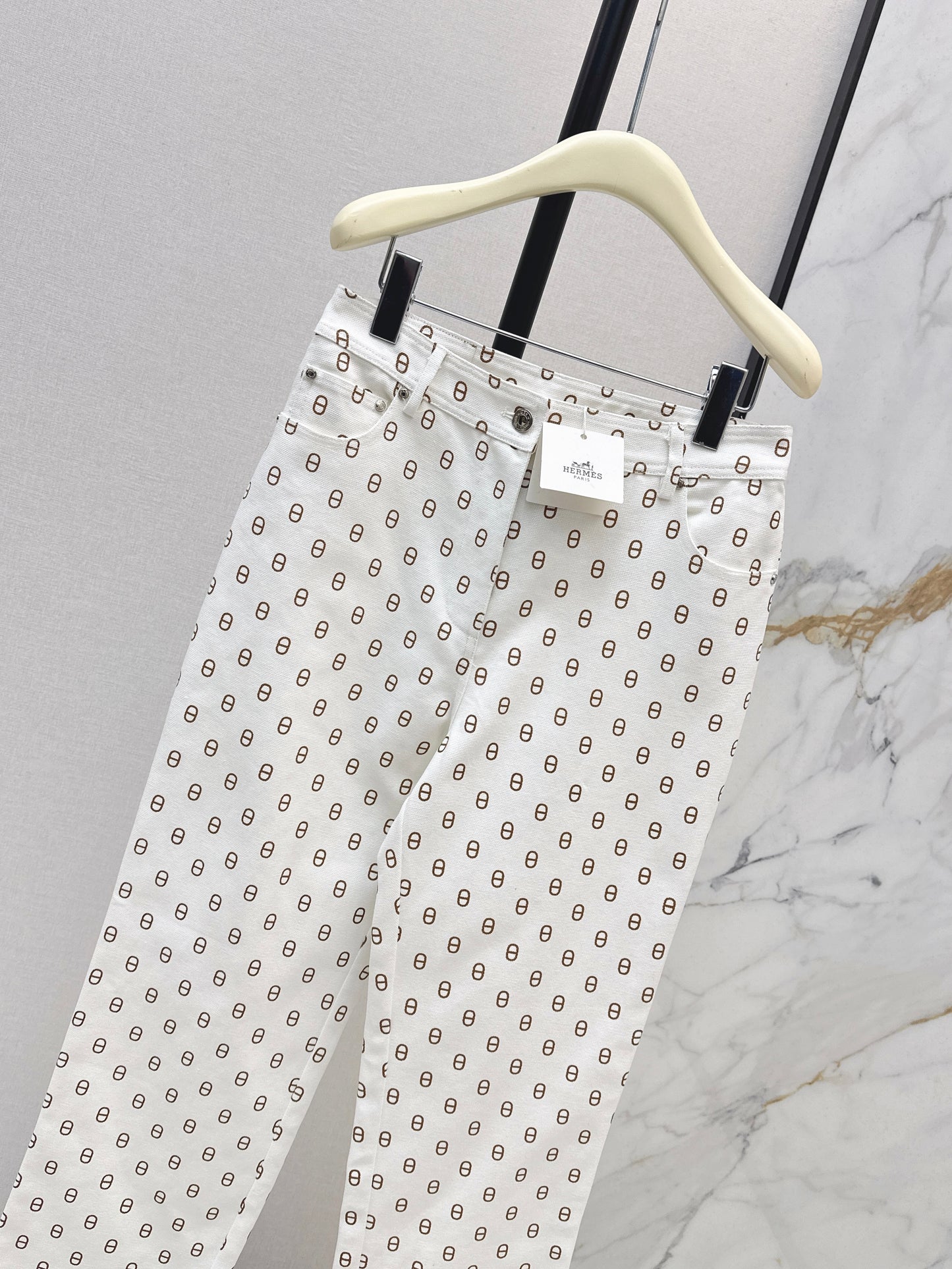 26ss Pig nose print jeans