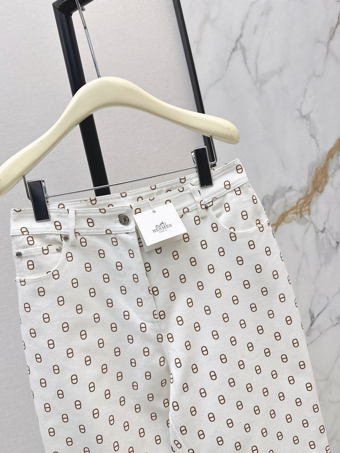 26ss Pig nose print jeans