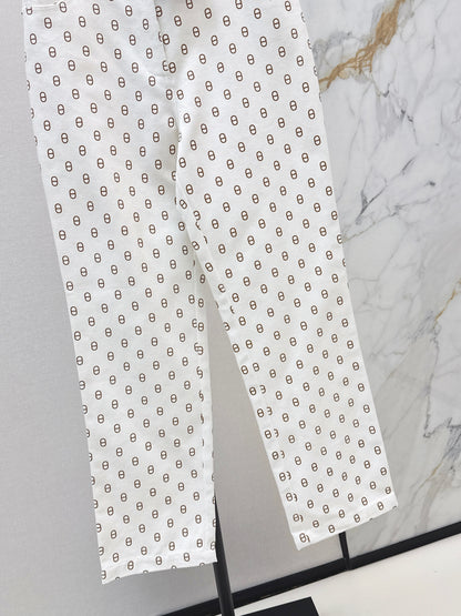 26ss Pig nose print jeans