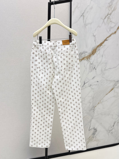 26ss Pig nose print jeans