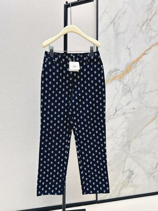 26ss Pig nose print jeans