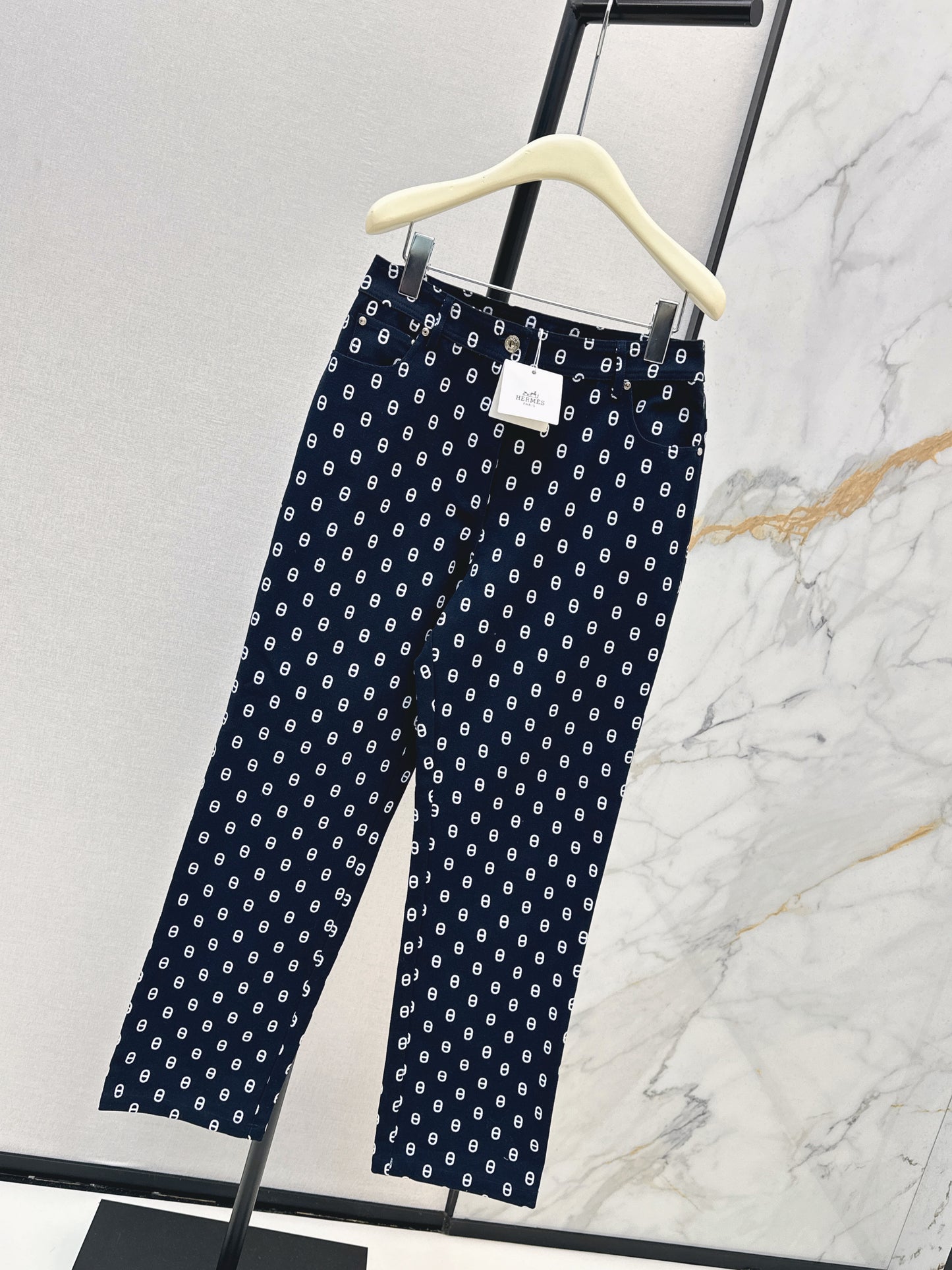 26ss Pig nose print jeans