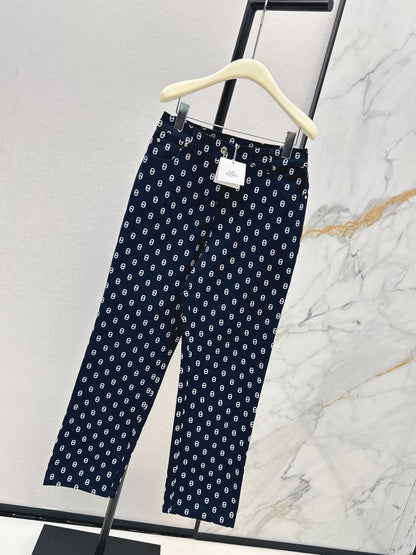 26ss Pig nose print jeans