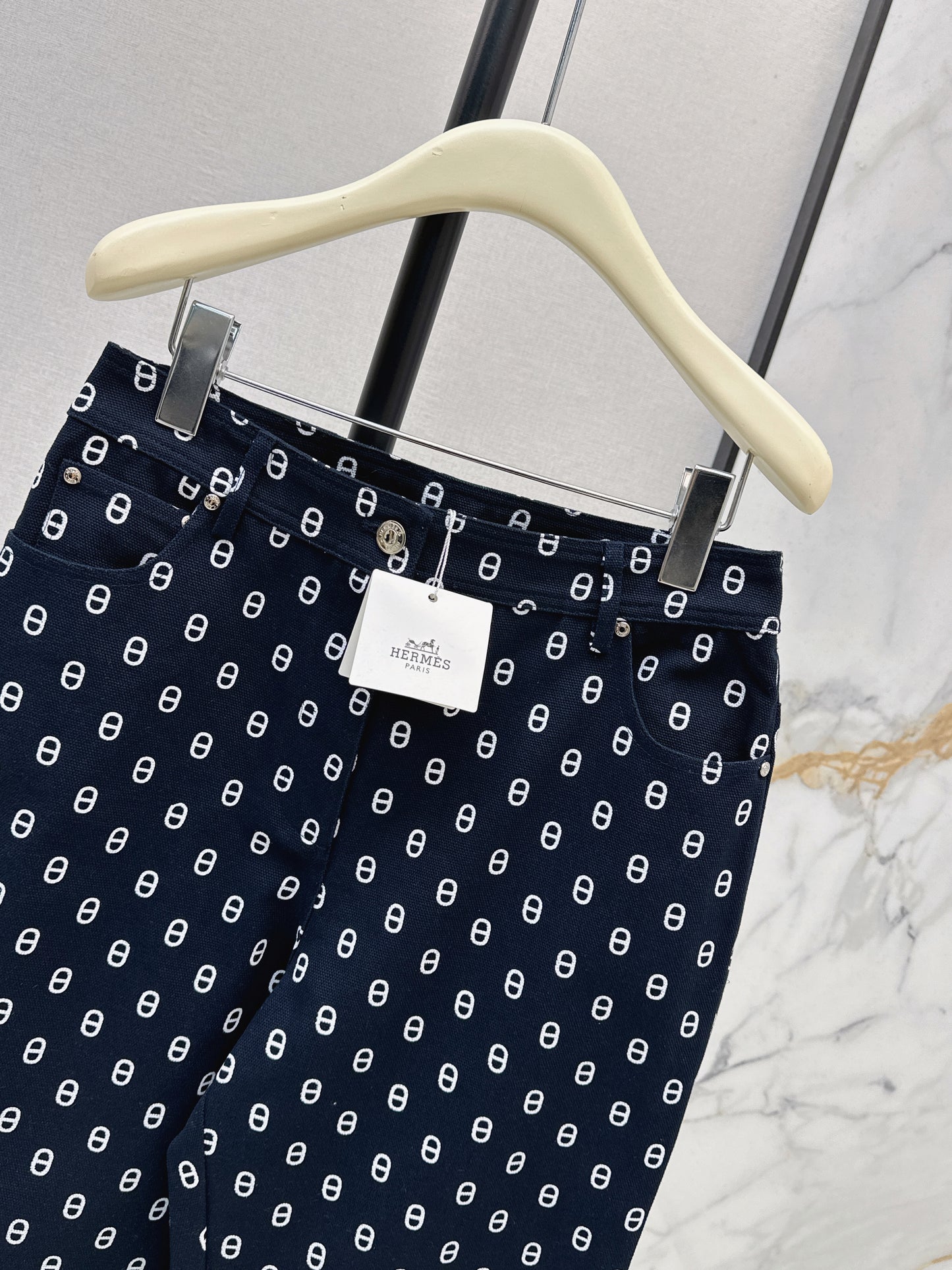 26ss Pig nose print jeans