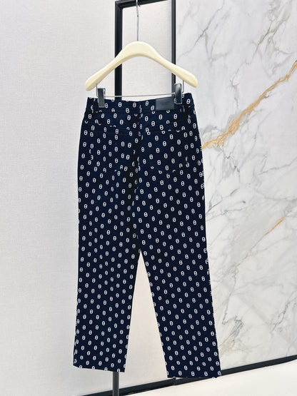 26ss Pig nose print jeans