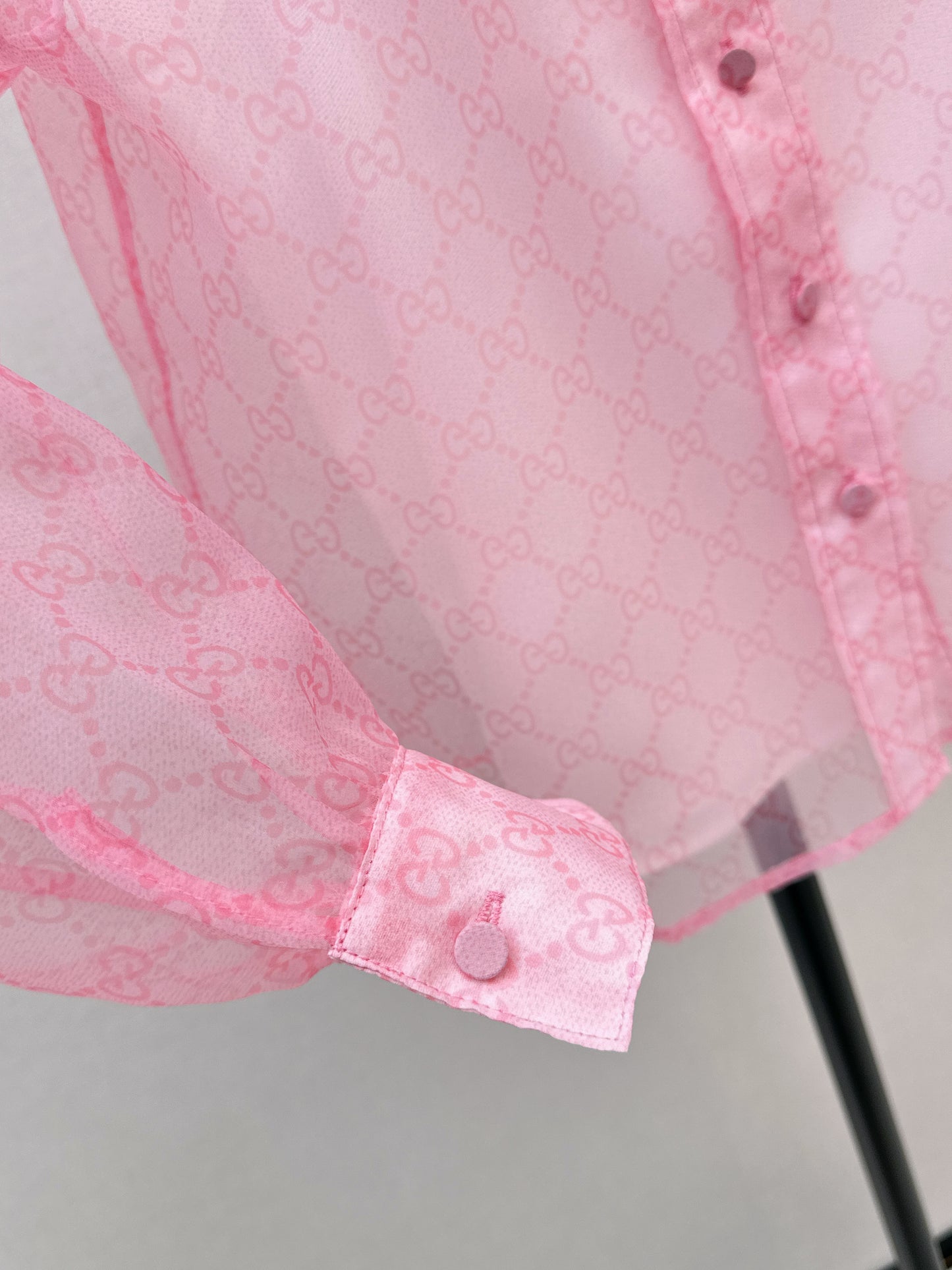 26ss Printed Ribbon Sheer Two-Piece Set