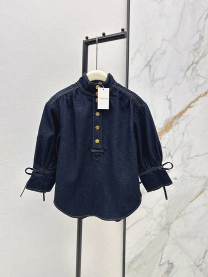 26ss Denim Puff Sleeve Shirt