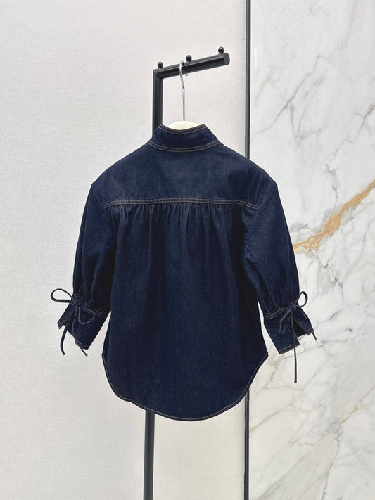 26ss Denim Puff Sleeve Shirt