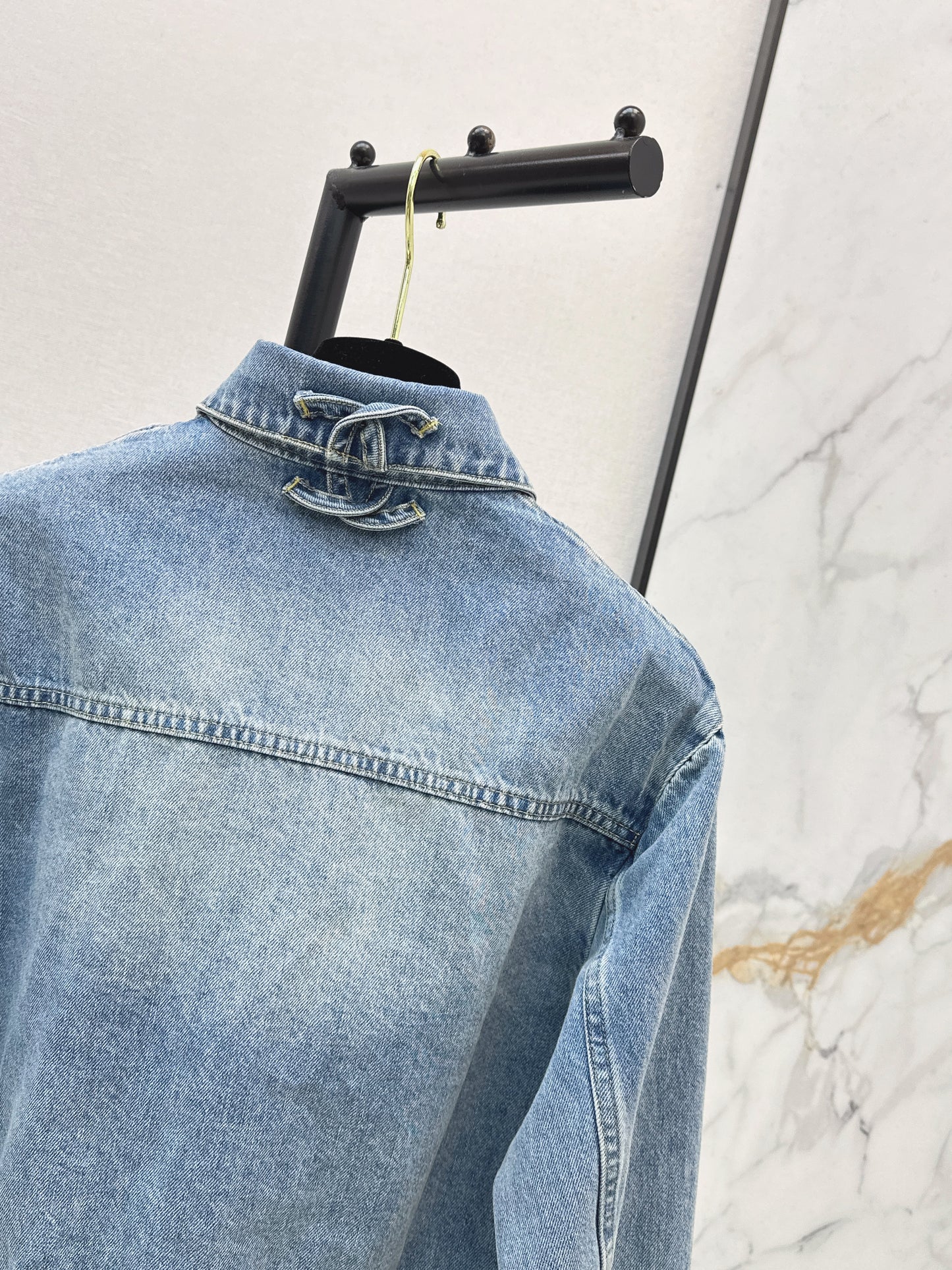26ss Denim Jacket with Pocket Decoration