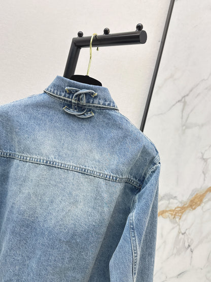 26ss Denim Jacket with Pocket Decoration