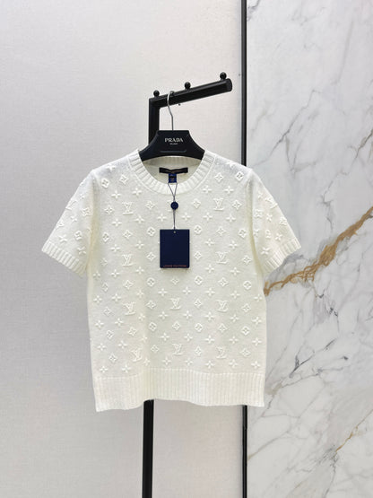 26ss Monogram Logo Knit T-Shirt