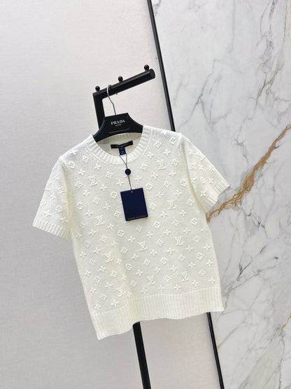 26ss Monogram Logo Knit T-Shirt