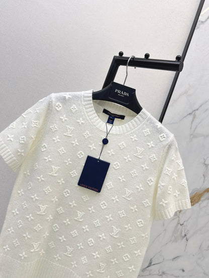 26ss Monogram Logo Knit T-Shirt
