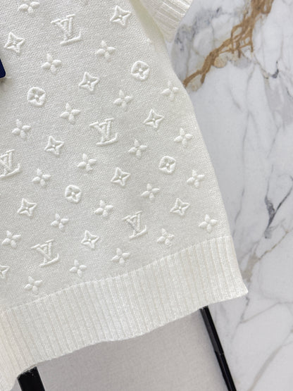26ss Monogram Logo Knit T-Shirt