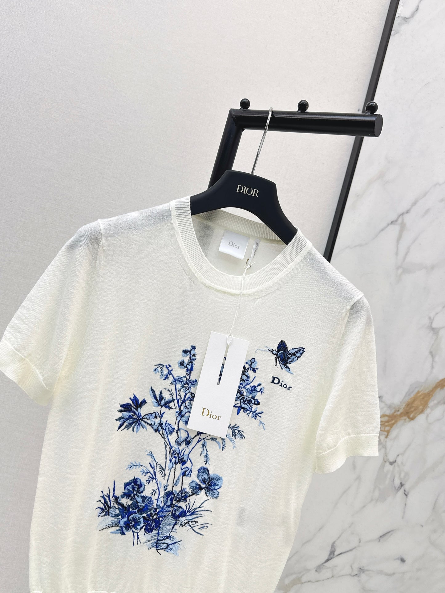 26ss Floral Embroidery Short-Sleeve T-Shirt